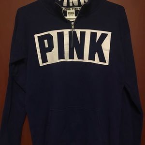 PINK half zip hoodie
